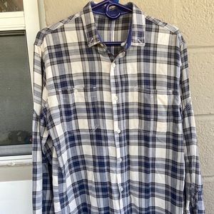 Mens Long sleeved button down 💯 Cotton shirt Sz L
